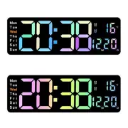 12" Large Digital Wall Clock Alarm Clock for Bedroom Home Desktop Decorations