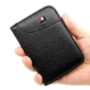 Men Leather Credit Card Holder Wallet Thin Bifold Front Pocket Minimalist Wallet