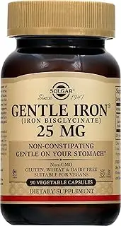 Solgar - Gentle Iron Non-Constipating - 90 Vegetarian Capsules
