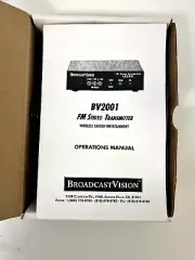 Vintage Broadcastvision FM-2001 FM Stereo Transmitter in Original Packaging