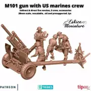 M101 Howitzer - United States Army - 28mm - Eskice Miniature