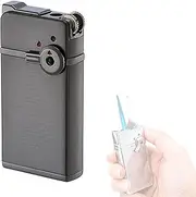 PENNY73 Cigar Lighter Double Fire Dual Purpose Blue Flame Torch Jet Flame Refillable Butane Gas Windproof Lighter with Gift Box