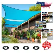 Versatile Rectangle Turquoise Shade Sail (7' x 18') – UV Protection & Custom Fit