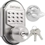 Keyless Entry Keypad Deadbolt Door Lock 304 Stainless Steel 100% Mechanical - No