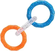 3 Ring Tug Dog Toy - Convenient Tough Chew Toys Dog Ring | Indestructible Toy Rings Puller Dog Toys | Teeth-Resistant Ferrule Dog Toy | 3 Rings Interactive Pet Supplies | for Small Medium Large Dogs