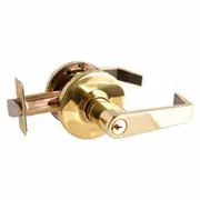 Brava Metro Entrance Lever Set EL6100PB70 Fire Rated 70mm Polished Brass