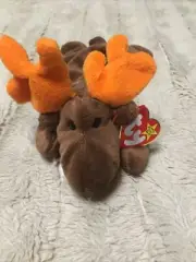 Original Collector 4015 1993 TY Beanie Baby Babies Chocolate the Moose Error PVC