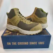 Bates Men's Jumpstart Mid Energybound Carbon Safety Toe Coyote Work Shoes Sz 11
