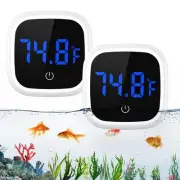 Aquarium Thermometer, Digital Aquarium Thermometer with Touch Screen, Stick-o...