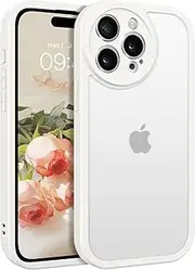 YINLAI for iPhone 15 Pro Max Case Cute Skin-Friendly Touch Slim TPU Cover for Women Girls Shockproof Phone Case for iPhone 15 Pro Max 6.7", Translucent Matte White