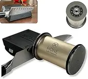 Knife Sharpener, Knife Sharpening Tool Helps Repair and Restore Blades, Detachable Two-Sided Diamond Sharpening Plates