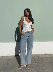 Ollie Straight Leg Jean Light Wash Denim