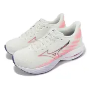 Mizuno Wave Rider 28 Super Wide Ivory Red Women Road Running Shoes J1GD2406-75