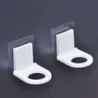 3pcs Storage Hooks Traceless Organization Self-adhesive Shower Gel Storage Racks