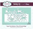 MERRY CHRISTMAS EDGER CUTTING DIE BY CREATIVE EXPRESSIONS