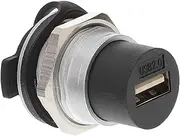 Veemoon USB Panel Mount Connector Industrial USB Pass Through Adapter Female to Female Extension for Desktop Laptop and Media Devices Durable and Stable Harsh