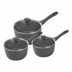 NEW Pyrolux Pyrostone Saucepans 3 Piece Set By Spotlight