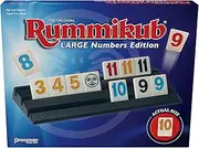 Pressman Rummikub Large Numbers Edition - The Original Rummy Tile Game Blue, 5"