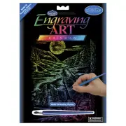 Royal & Langnickel(R) Rainbow Foil Engraving Art Kit 8"X10"-Howling Wolves