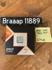 NEW AMD Ryzen 7 9800X3D 8 Core CPU 4.7 GHz AM5 Sealed Ships Next Day Air