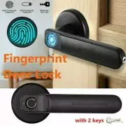 Fingerprint Smart Door Lock Biometric Keyless Door Lock With Handle with 2 keys.