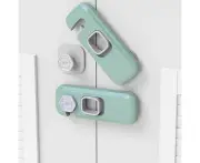 Child lock set of 5 - lock for babies - drawer lock for cupboards, doors, refrigerators and windows - lock mint