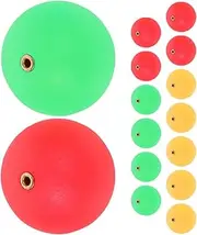 Abaodam 15pcs High-Visibility Fishing Float Lightweight Buoys for Easy Tracking Bright Swim Line Floats Easy to Use for All Anglers