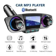Bluetooth-compatible Car FM Transmitter MP3 Player Kit Adapter USB Hands D1H8