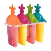 4Pcs Block Moulds/Ice Cream Molds/Icy Pole Jelly Pop Popsicle Maker Mould Kit