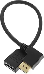 Totority DisplayPort 12 Extension Cable 4K Male to Female Right Angle Connector for Gaming Monitor High Speed DisplayPort Cable for Enhanced Display Performance