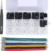 Harrisen GH 1.25 mm to Dupont 2.54 mm JST Connector Kit, 2/3/4/5/6/7/8/9/10/12 GH 1.25 mm to 2.54 mm Dupont 28AWG Cable for Pixhawk 6C 6X