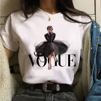 在飛比找蝦皮購物優惠-定制 Vogue T shirt 卡通時尚炫酷vogue公主