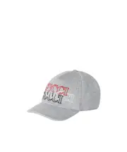 logo-embroidered cap S grey