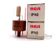 2 Vintage RCA 1P40 Gas Filled Photo Red In-Frared S1 Sensitive Audio Vacuum Tube