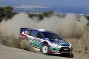Jari Matti Latvala (FIN) Ford Fiesta RS WRC on stage 14 2011 WRC Old Photo