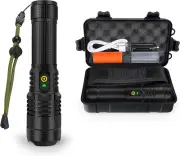 12000 Lumen Flashlight USB Rechargeable Flashlight XHP70.2 High Powered Handheld