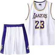 [MEEHYRE] Kids Boys Basketball Kit 2 Piece Sleeveless Basketball Training Jersey and Shorts Set