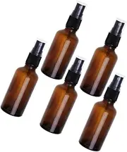 WOONEKY 5pcs Refillable Spray Bottles Portable Mist Atomizer for Travel Perfume Sprayer Durable Liquid Containers for Makeup and Dew