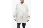 Maison Margiela MM6 Satin Oversized Bomber Jacket with Snap Buttons