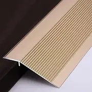 Non-Slip Threshold Strip Door Floor Transition Strip, Metal Threshold Ramp Reducer, Doorway Ramp Flooring Reducer, Height 1-4cm Rise Channel for Sweeping Robot Luggage