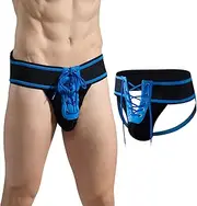 [GENEMEN] Mens Sexy Jock Staps Lace-UP G-String Underwear Thongs