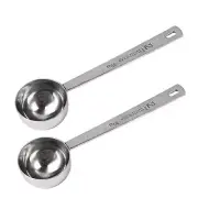 2 Pack Stainless Steel 2Tbs Coffee Scoop Measuring Spoon for Sugar Powder Tea
