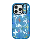 iPhone 16 Pro Impact Ring Stand Case MagSafe Compatible Confetti Snow by Katie Benn