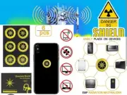 Quantum Anti-Radiation Shield 5G EMF Protection Phones Laptops - 6 Stickers Tool