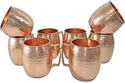 Aakrati Inc Handmade Pure Copper Hammered Moscow Mule Mug (8)