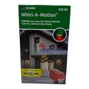 LED Lightshow Projection Whirl-A-Motion Christmas Multi Color Candy Cane Tree