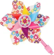 Toddmomy Bike Flowers 2pcs Floral Ribbon Toy for Kids Mini Bike Kid Scooter Mini Toy Windmill Tricycle Pin Wheels Kids Bike with Training Wheels Decorations Streamer Accessories Tassel Child Flowers