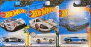 Hot Wheels Ford GT Ford GT40 Racers, Lot of 3