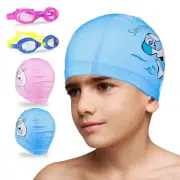 Kids Swim Goggles, Swim Goggles for kids No Leaking Coated Lens with Case, Cap
