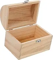 NOLITOY Vintage Trinket Box Diy Wooden Jewelry Storage Box for Painting Present Decorative Stationery